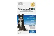 Simparica Trio Flea & Tick Control for Dogs 10.1-20kg Blue 6 Pack