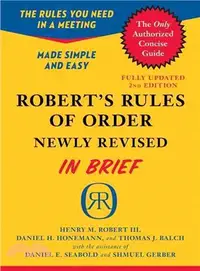 在飛比找三民網路書店優惠-Robert's Rules of Order ─ In B