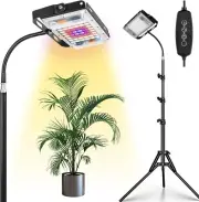 Grow Light with Stand, Full Spectrum 150W LED Floor Plant Light, Auto On/Off Tim