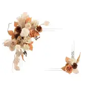 Ling's Moment 2pcs Wedding Artificial Sign Flower Swag Arch Backdrop Garland ...