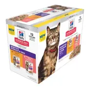 Hill's Science Diet Adult Sensitive Skin & Stomach Variety Pack Cat Food Pouches