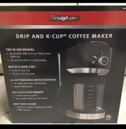 Snap On Coffee Maker With K Cups And Drip Dispensing Brand New