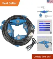 50 Feet Multi Outlet Extension Cord 12 Gauge,7 Nema 5-15R Evenly Spaced Outle...