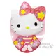 小禮堂 Hello Kitty 造型塑膠蛋形梳《粉.和服》按摩梳.隨身梳
