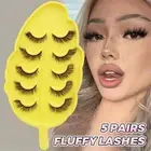 Multi-Style False Eyelashes Flying Volume Lashes 5 Pairs Fox Eye Fake Lashes