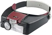 Meichoon Headband Magnifying Glasses with 2 LED Lights Head Lamp Loupe,1.5X 3X 6.5X 8X Eyewear MagnifierFor Repairs Reading Jewelry Making