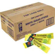 NEW 2000 Bundaberg White Sugar Sticks Sachets Pack Tea Coffee Bulk
