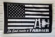 Farmers Flag FREE USA SHIP God Made A Farmer B Man Cave America USA Sign 3x5'
