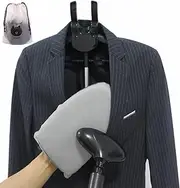 Garment Steamer Ironing Gloves with Finger Loop,Hanging Garment ironing machine board,Standing ironing machine,handheld garment steam engine board,Anti steam gloves,Heat resistant clothing steam engine gloves (Grey)
