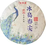 Pu-erh tea,2023,冰島春尖 Iceland Spring Tip, Pure Ancient Tree Material,357g,Raw