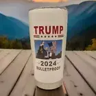 TRUMP 2024 - 20oz - Insulated - Drink Cup - Flag - Travel Tumbler - Bulletproof