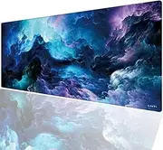Gaming Mouse Pad 31.5x11.8inch, Large Non-Slip Rubber Base Mousepad, XL Desk Mat for Keyboard and Mouse (8030Rainbow-AU)
