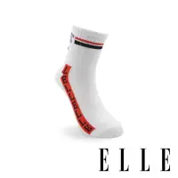 在飛比找momo購物網優惠-【ELLE】巴黎之星女短襪-白(1/2女襪/女襪/短襪)