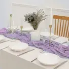 Hand-dyed Picnic Cheesecloth Table Runner Dining Tablecloth Hand-dyed Color