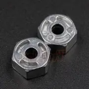 Tamiya 1/14 Tractor Trucks Wheel Hub 2 pcs Silver, RC Parts #19805337