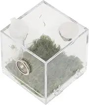 SEWOART 1 Set Acrylic Jumping Spider Breeding Box Transparent Insect Habitat with Ventilation for Easy Observation and Feeding for Reptile Enthusiasts and