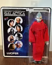 Bif Bang Pow Battlestar Galactica Lucifer Figure Mego 2014 New
