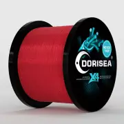 Dorisea Red Not Fade Braid No Dyeing Braided Fishing line 100m 300m 500m 1000m