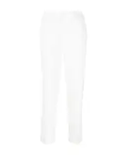 tapered drawstring trousers S,M White