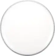 Totority Jazz Drum Head 10" Pet Film Drums Head High Elasticity Noise Reduction White