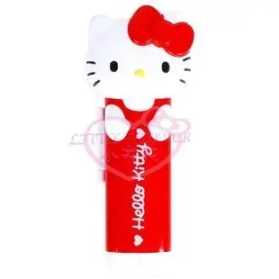 ♥小花凱蒂日本精品♥ Hello Kitty 凱蒂貓《紅白》全身造型塑膠印鑑收納盒印泥印鑑章袋印章盒60149107
