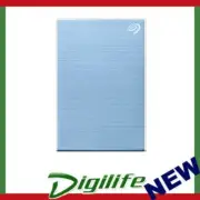 Seagate One Touch With Password 1TB External Portable Hard Drive - Light Blue