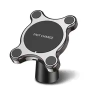 2 in 1 360 Degree Rotation Magnetic Wireless Car Charger For iPhone X 8Plus Xiaom Mix2s S9