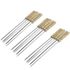 25 Pcs Barbecue Forks Marshmallow Stick Roasting Stick Chicken Skewers