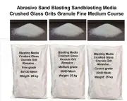 Abrasive Sand Blasting Sandblasting Media Crushed Glass Grit Granule Fine Mediu