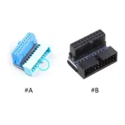USB3.0 19/20Pin Steering Joint Socket Motherboard Vertical Pin Holder 90 Degree