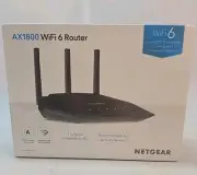 NETGEAR RAX20-100NAS AX1800 WiFi 6 Router 4-Stream Black Dual Band (30641)