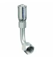 5 Ct)-Weatherhead Eaton 04E-665 Hydraulic Crimp Fitting Steel x Steel, 90° Elbow