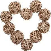 GAXIRE 10 Pcs Decorative Rattan Balls Aromatherapy Orbs for Home Decoration Versatile Table Centerpiece DIY Crafts Wedding Party Accents Air Freshening Accessories