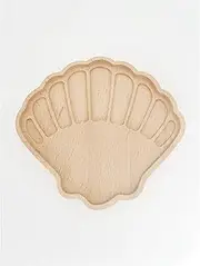 Wooden Seashell Sorting Tray Hand Crafted