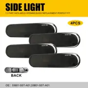 4pc Front Rear Side Marker Lights Smoked For 2002-2005 Honda Civic Si EP3 3 Door (for: Honda Civic)