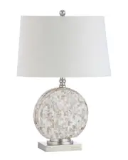 JONATHAN Y Designs 24in Dennis Seashell LED Table Lamp