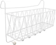 EXAOMBLE Bedside Shelf for Bunk Bed Dorm Room Storage Multi-Functional Organizer Iron Hanging Basket Space Efficient