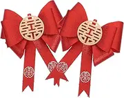 Big Bows Decor for Wedding Car Room Pair of Giant Bow Decorations Elegant Design
