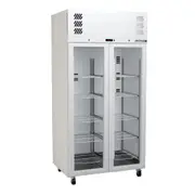 Williams Pearl - Slim Two Door White Colorbond Upright Display Refrigerator