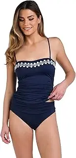 [La Blanca] womens Island Goddess Bandini Tankini Top Tankini Top