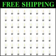 Shatterproof S14 LED String Light Bulbs – 2700K Warm White, 48-Pack for Outdoors