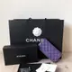 [二手] Chanel 香奈兒 紫色 小羊皮 對開 長夾