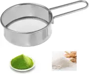 Flour Sieve Mini Strainer Upgraded - Food Strainer Cocktail Strainer Strainers f