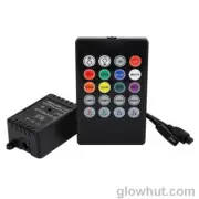Music sound activated RGB LED controller for light strip & 20 key remote control