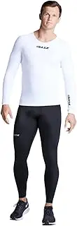 [BASE Compression] Men's Core Long Sleeve Compression Tee, Small, White