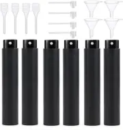 6Pcs Perfume Atomiser + 12 Pcs Accessories, 10ml/EA Travel Perfume Atomizer