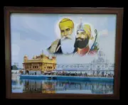 @ Indian Traditional Guru Nanak Dev Ji Photo Frame 12x9.5 Inches u532