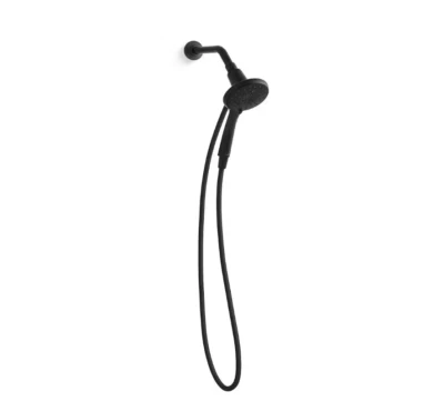 Kohler 3-Spray Wall Mount Handheld Shower Head 6-Ft Easy Docking In Matte Black