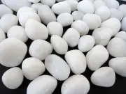 3x White Pearl Agate Tumbled Stones 15-20mm Reiki Healing Crystals Protect Baby