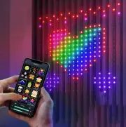 Smart LED RGB Decor Smart Curtain String Light Bluetooth APP Control Christmas
